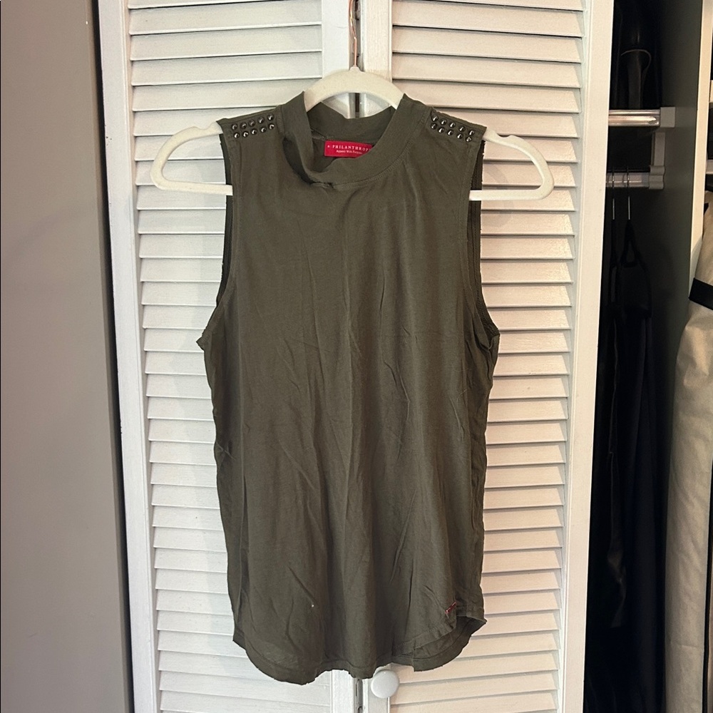Philanthropy Apparel With Purpose tank | Olive green